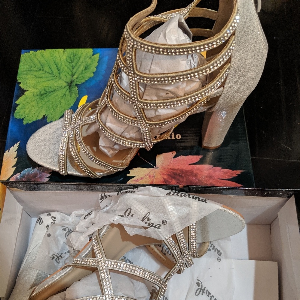 Italina Rhinestone Heels